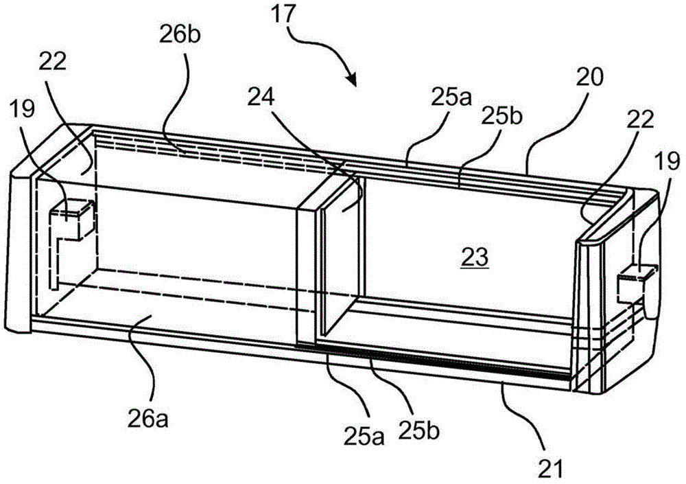 Refrigerating appliance with storage compartment with sliding door