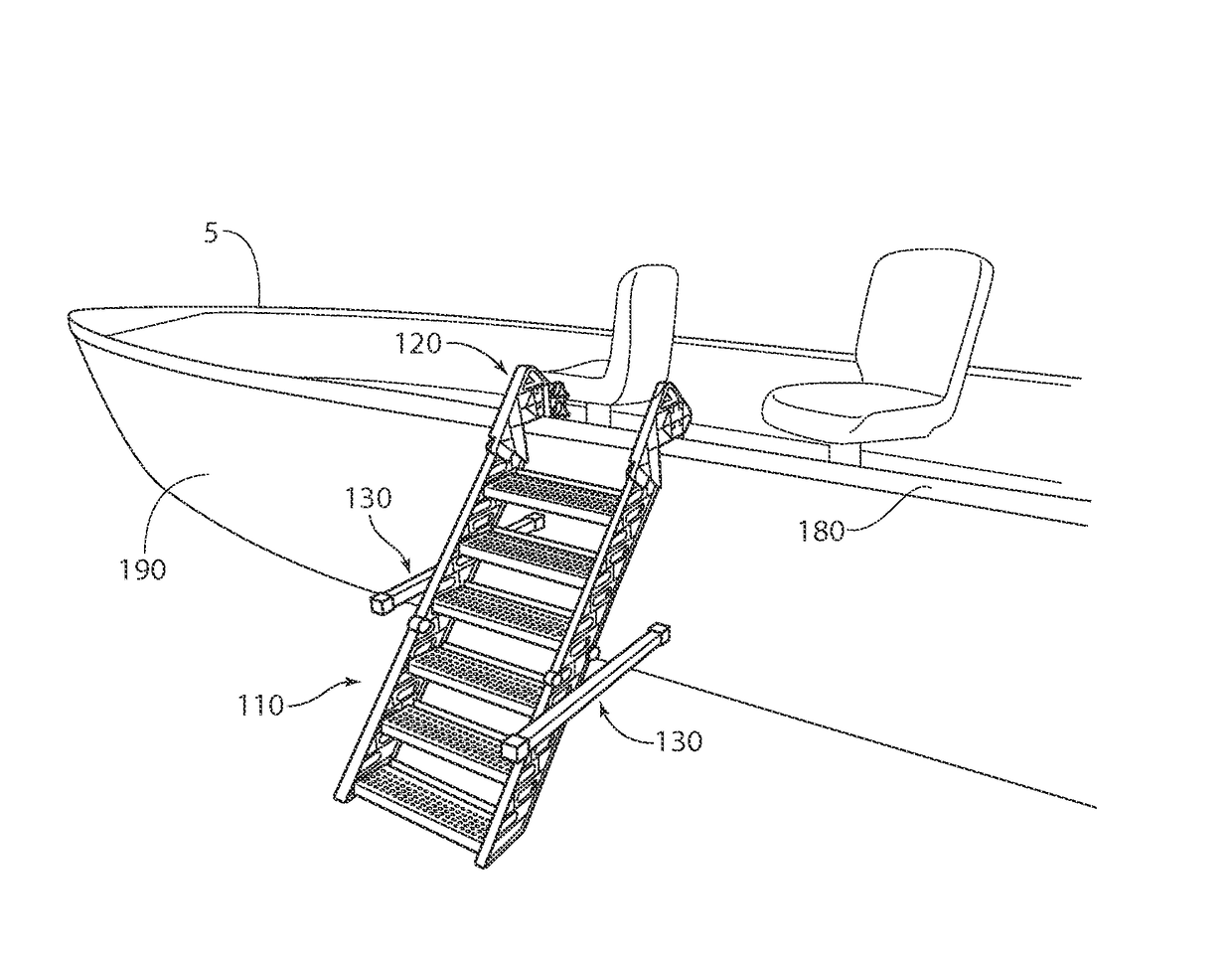 Apparatus and method for boarding animals onto a boat