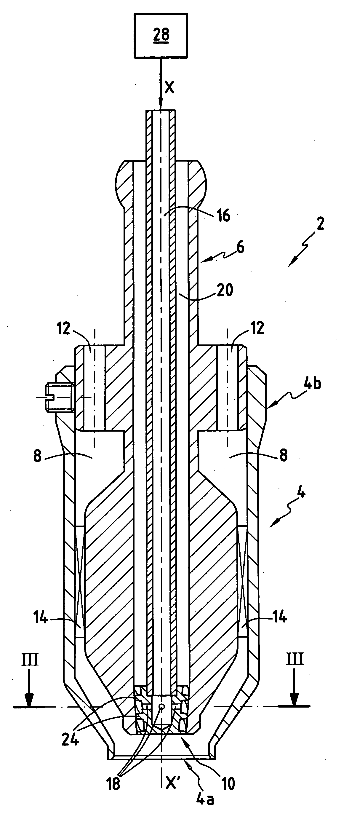 Effervescence injector for an aero-mechanical system for injecting air/fuel mixture into a turbomachine combustion chamber
