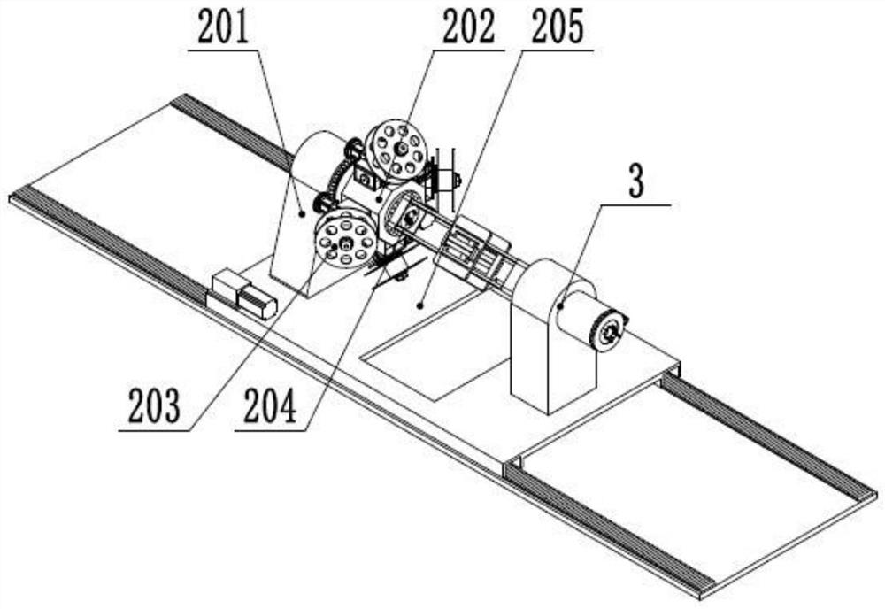 Uninterrupted composite plastic pipe production system and using method thereof