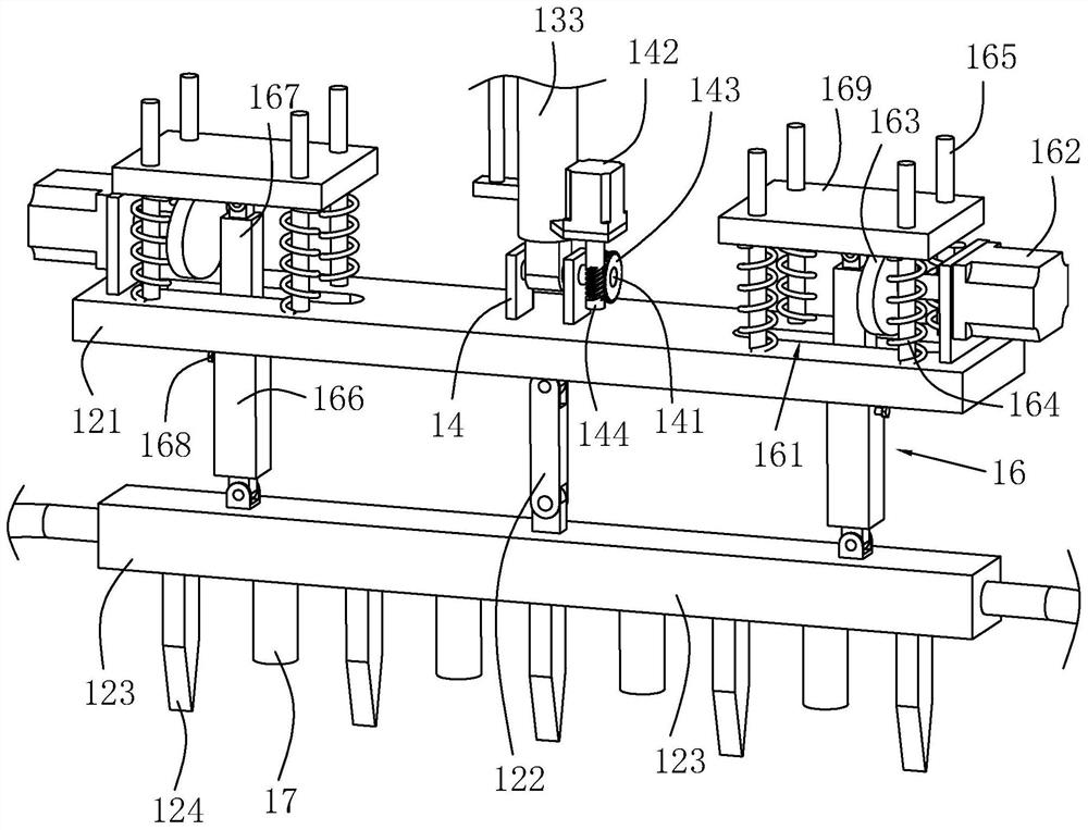 Double-layer high-pressure jet grouting diaphragm wall inner clamping vertical plastic laying device and construction method thereof