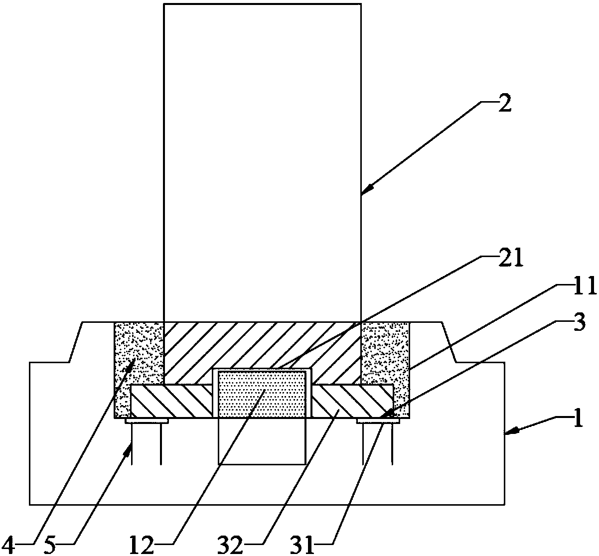 Structure for quickly splicing prefabricated pier and prefabricated bearing platform and construction method of structure