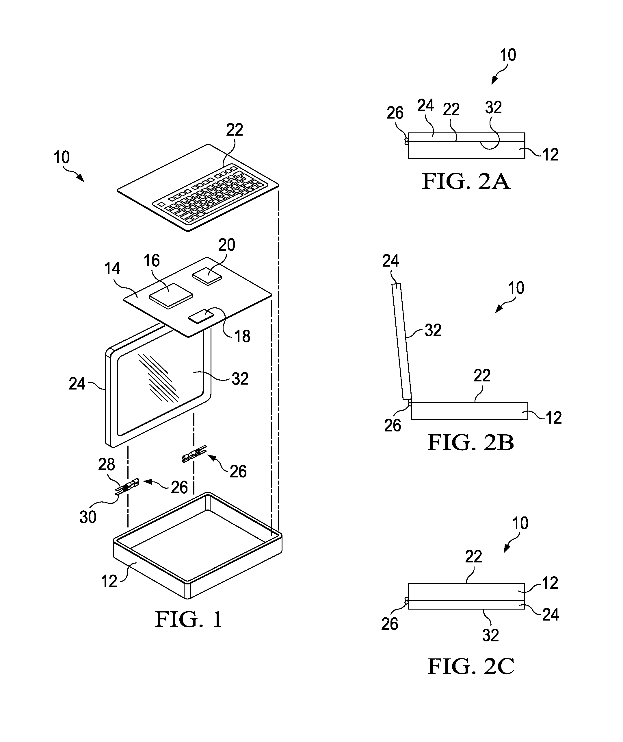 Information handling system housing lid with synchronized motion