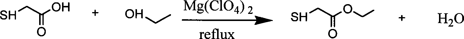 Method for producing mercaptoacetic acid ethyl ester