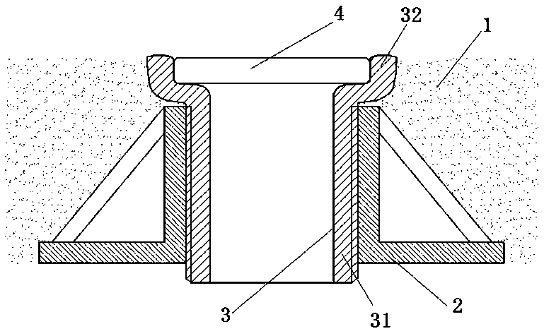 Municipal road well lid support structure