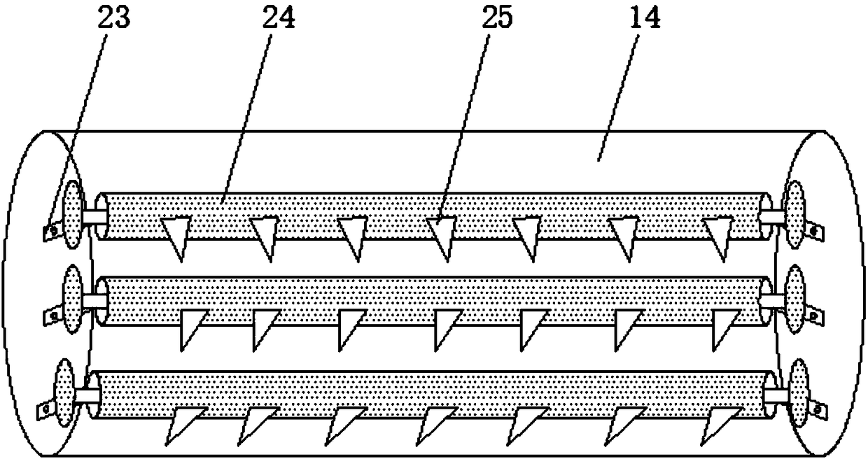 Processing process of efficient wool spinning device