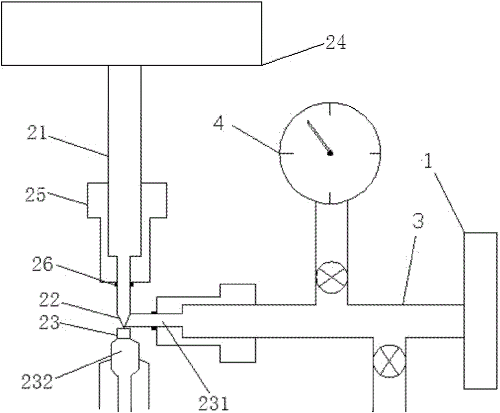 Pressure control device for perforation and fracturing test system