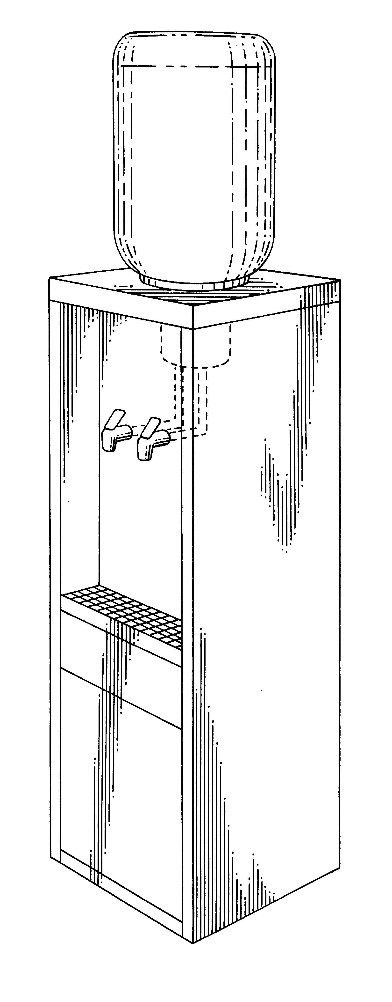 Biodegradable compound for cleaning, disinfecting, and descaling water dispensers and method of use thereof