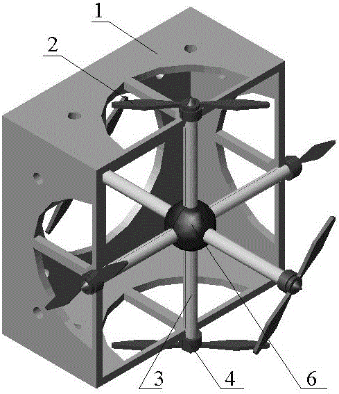 Wind resistant cube unmanned aerial vehicle device and control method