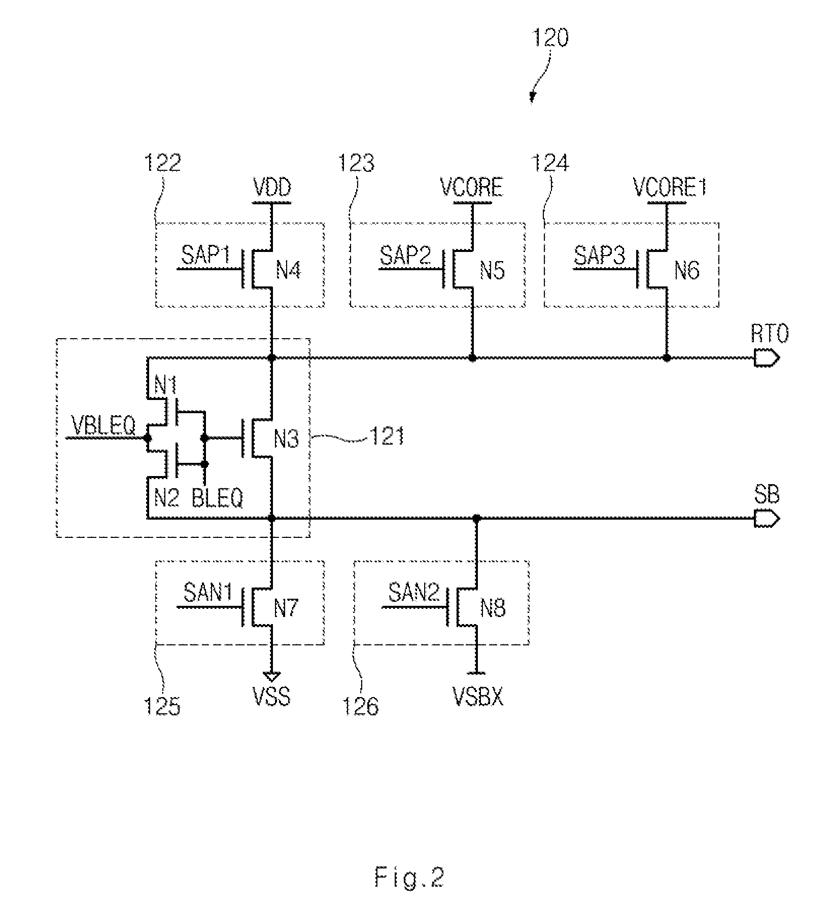 Sense-amplifier driving device and semiconductor device including the same