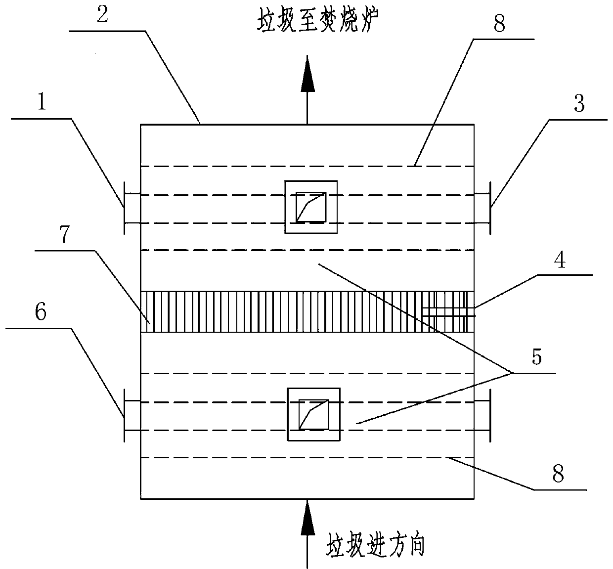 A device and method for drying garbage using heat generated by garbage incineration