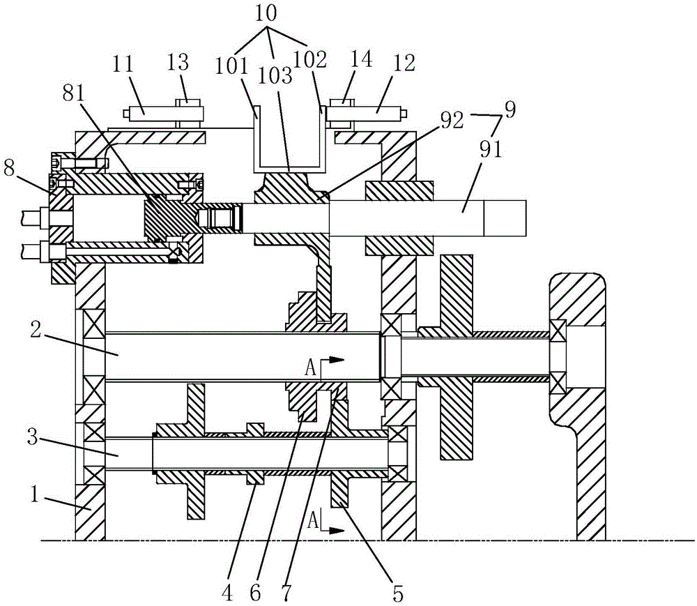 Hydraulic gear shifting device used for numerically-controlled machine tool