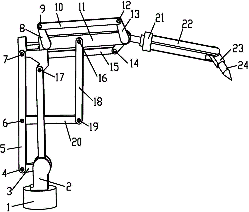 Multi-degree of freedom parallel mechanism type spot welding robot