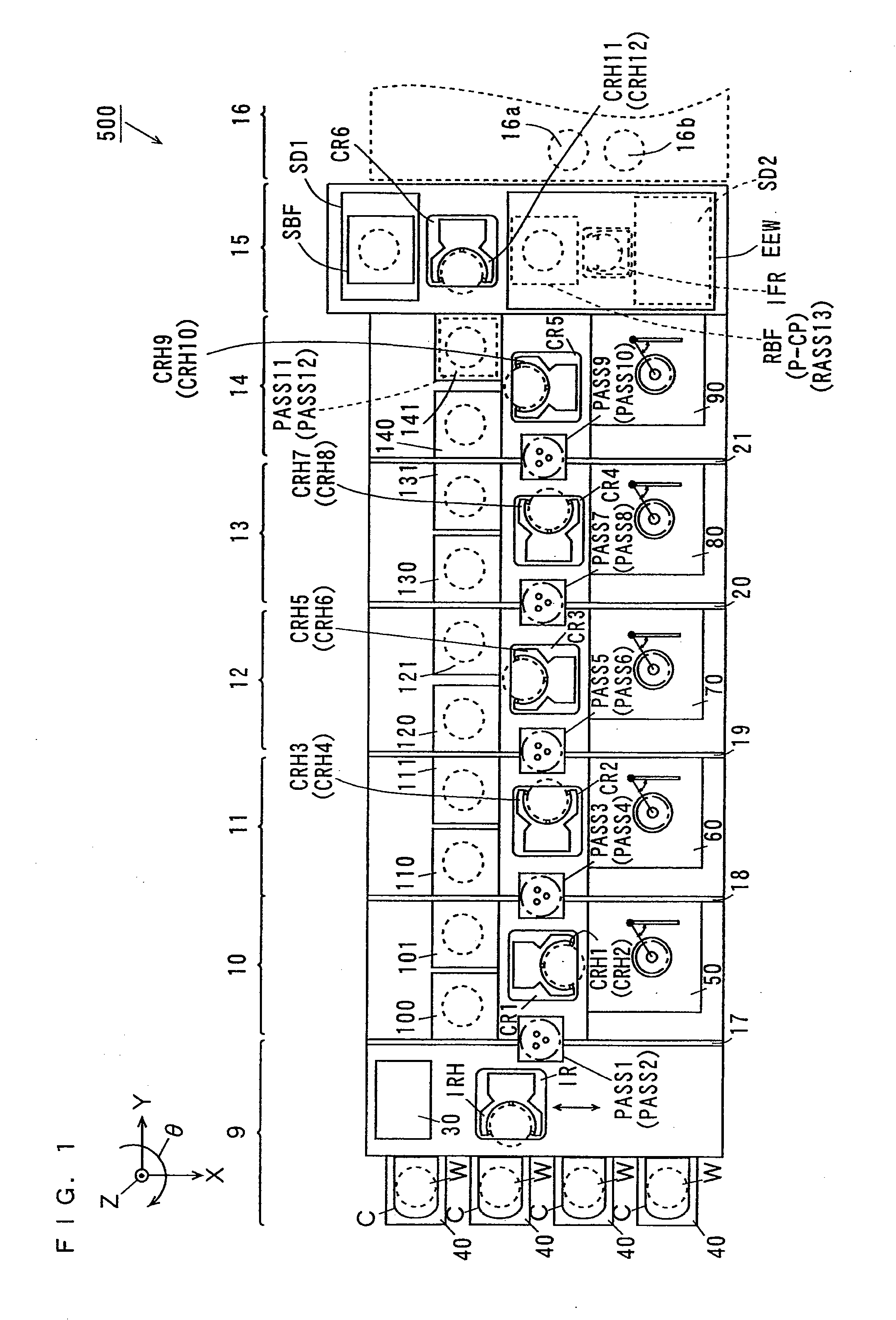 Substrate cleaning and processing apparatus with magnetically controlled spin chuck holding pins