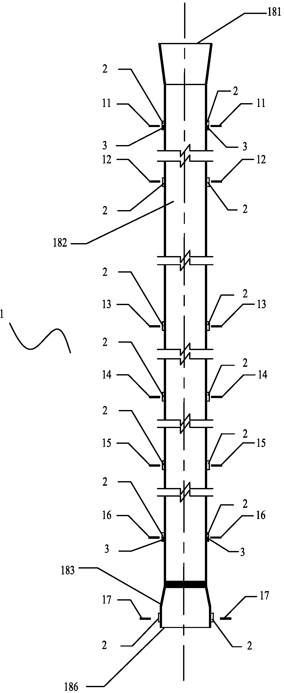 Pile-forming process dynamic testing device for underwater sand compaction pile
