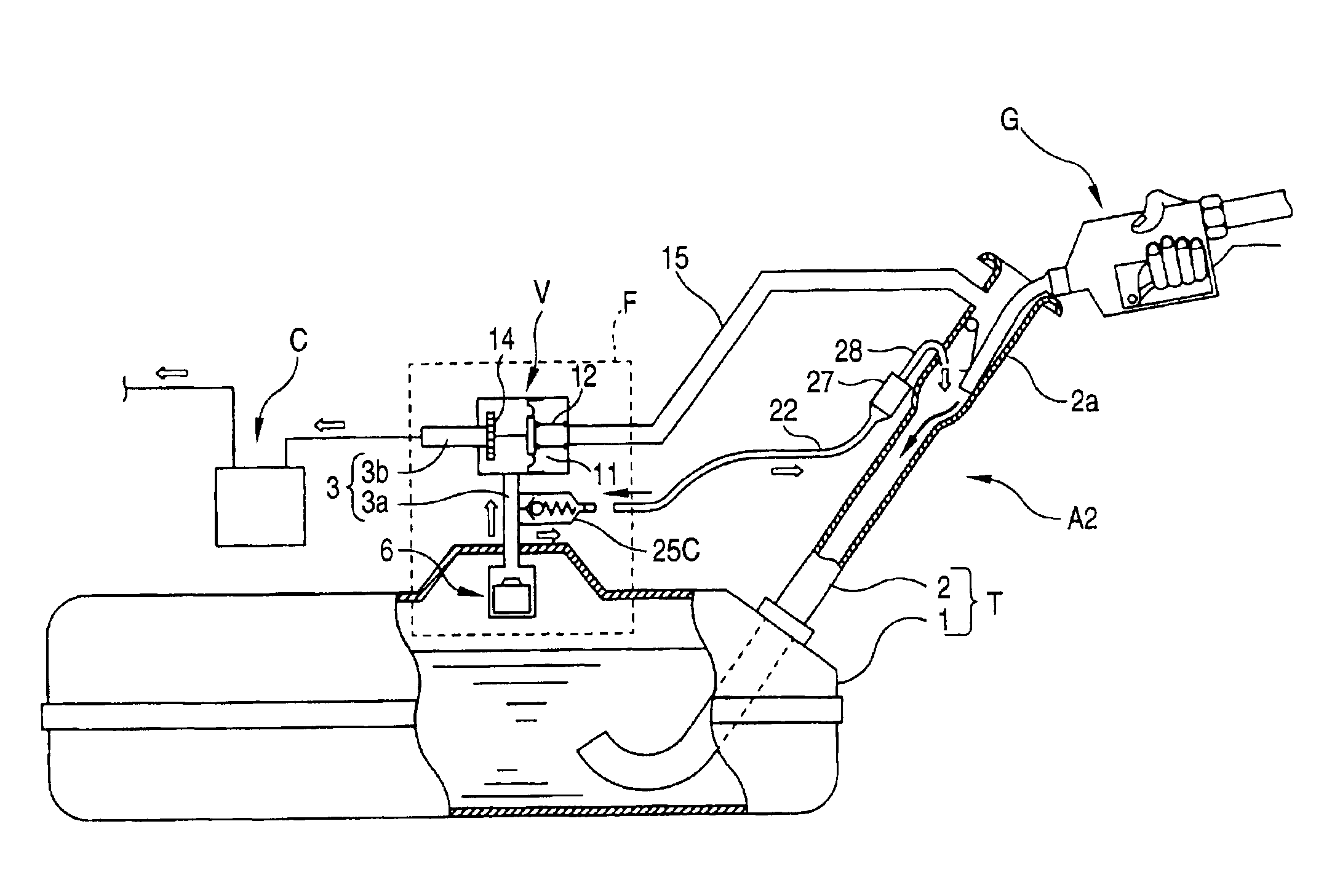 On board refueling vapor recovery system and fuel vapor passage using for the same