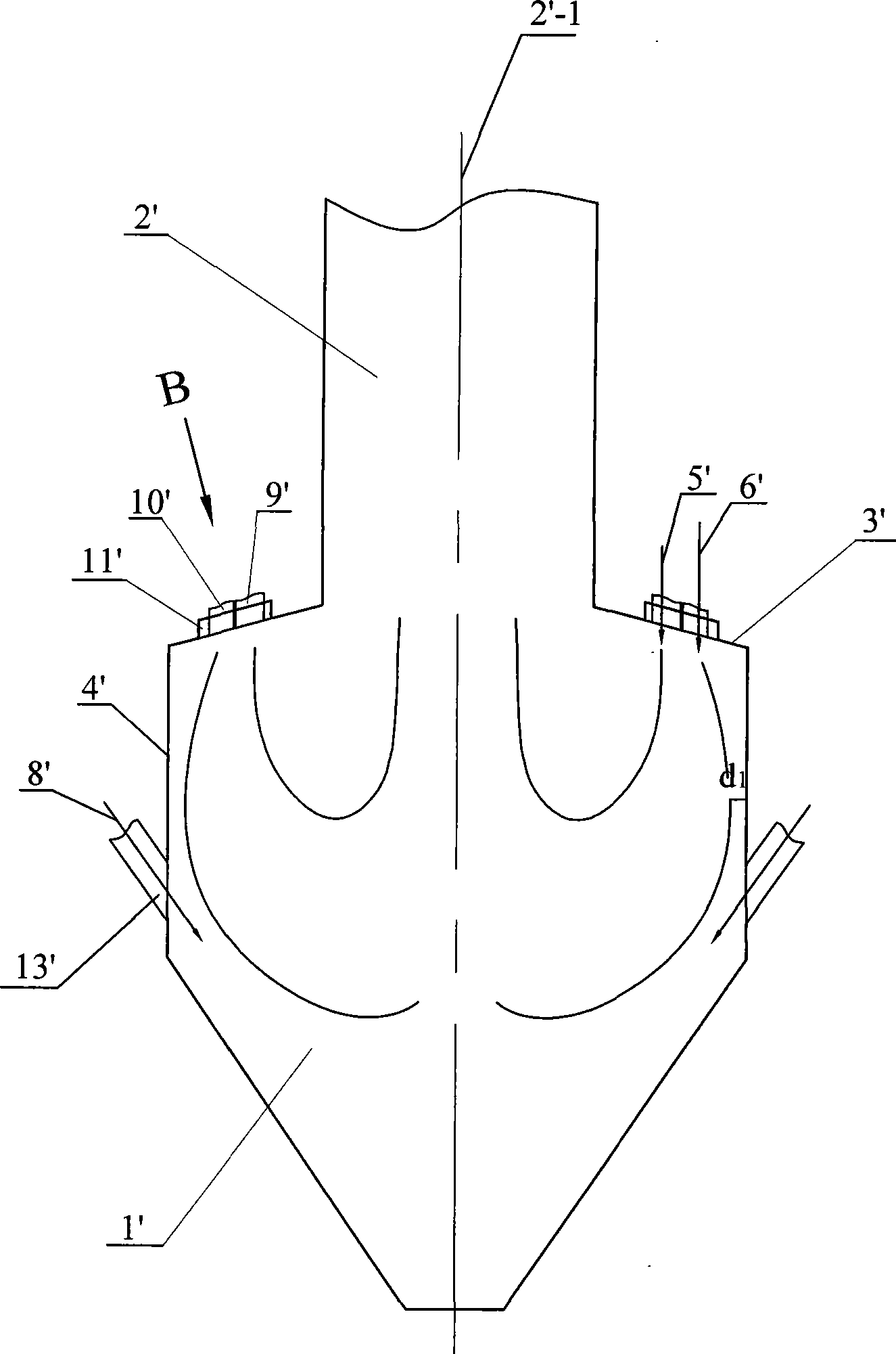 Stable combustion anti-slag gap type W-shaped flame boiler apparatus