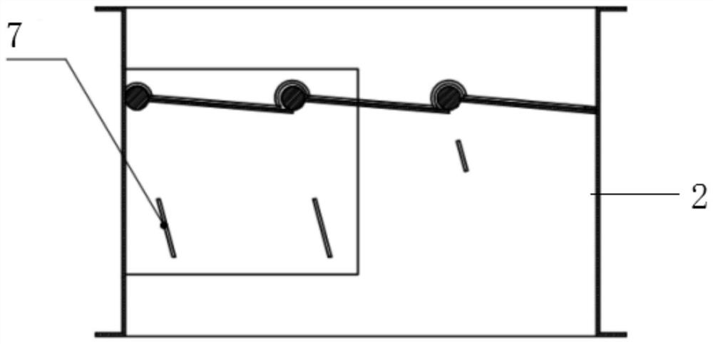 Composite material special-shaped air pipe check valve for circular gas pipeline