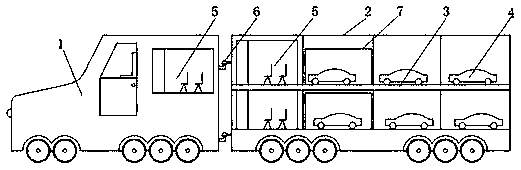 Highway shuttle bus carrying system