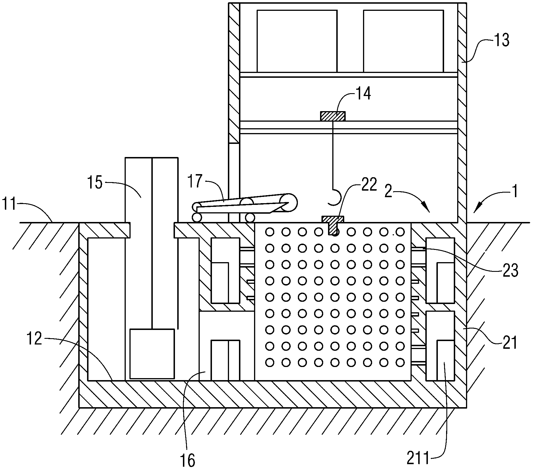 Loading device for geotechnical engineering large-sized three-dimensional comprehensive simulation test bed