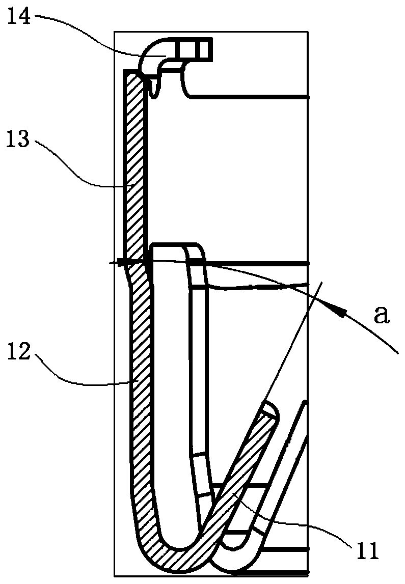 Reed, self-locking assembly and connector