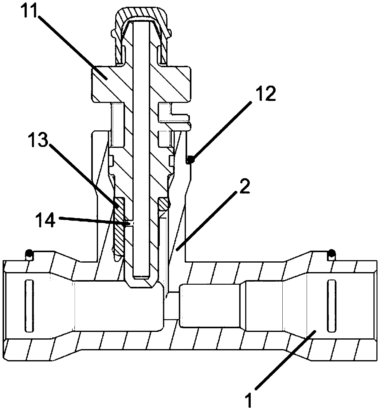 Venting device and method for venting a fluid guide line