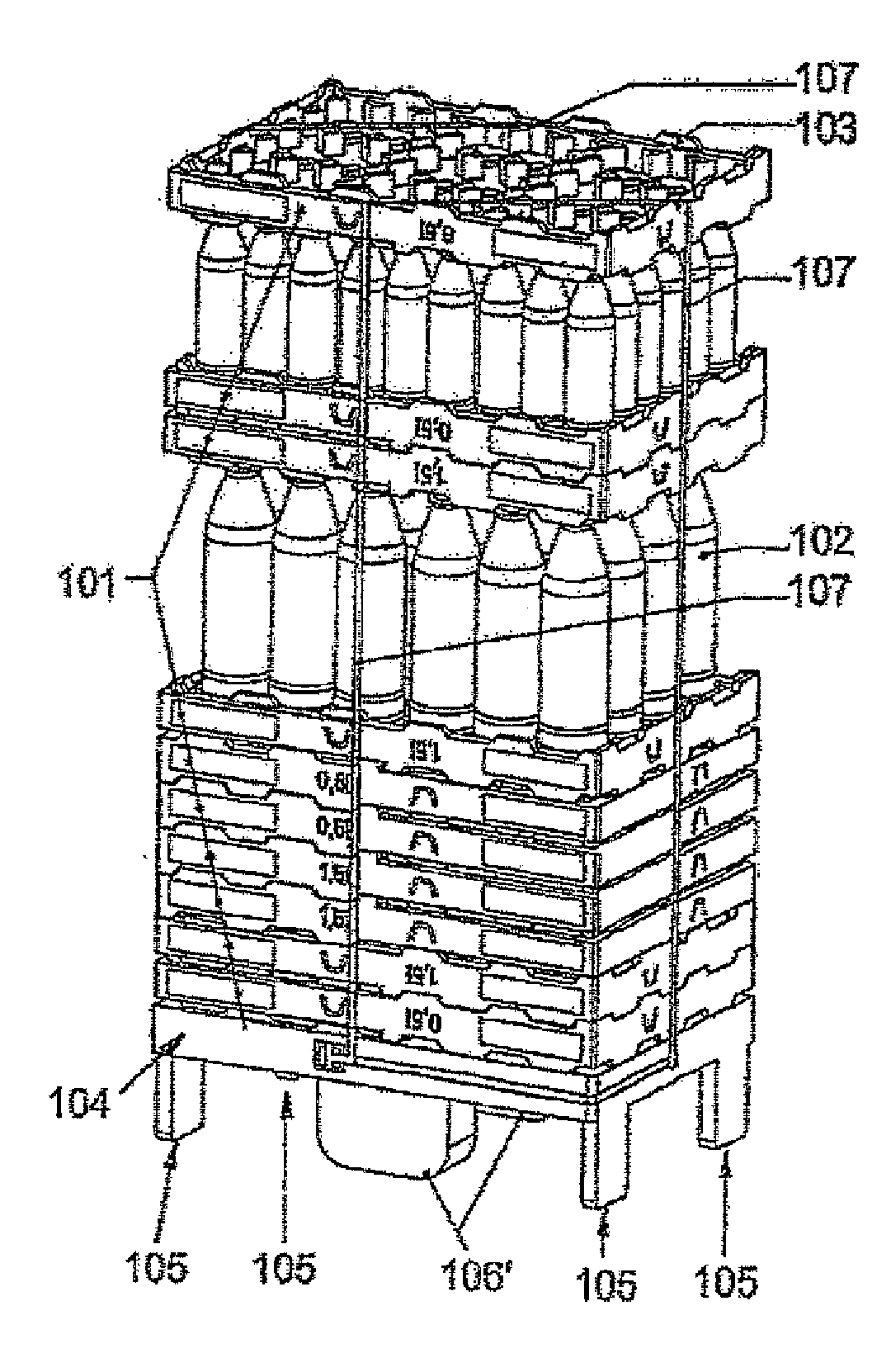 Arrangement for Transporting Bottles, Drinks Containers and/or Multipacks