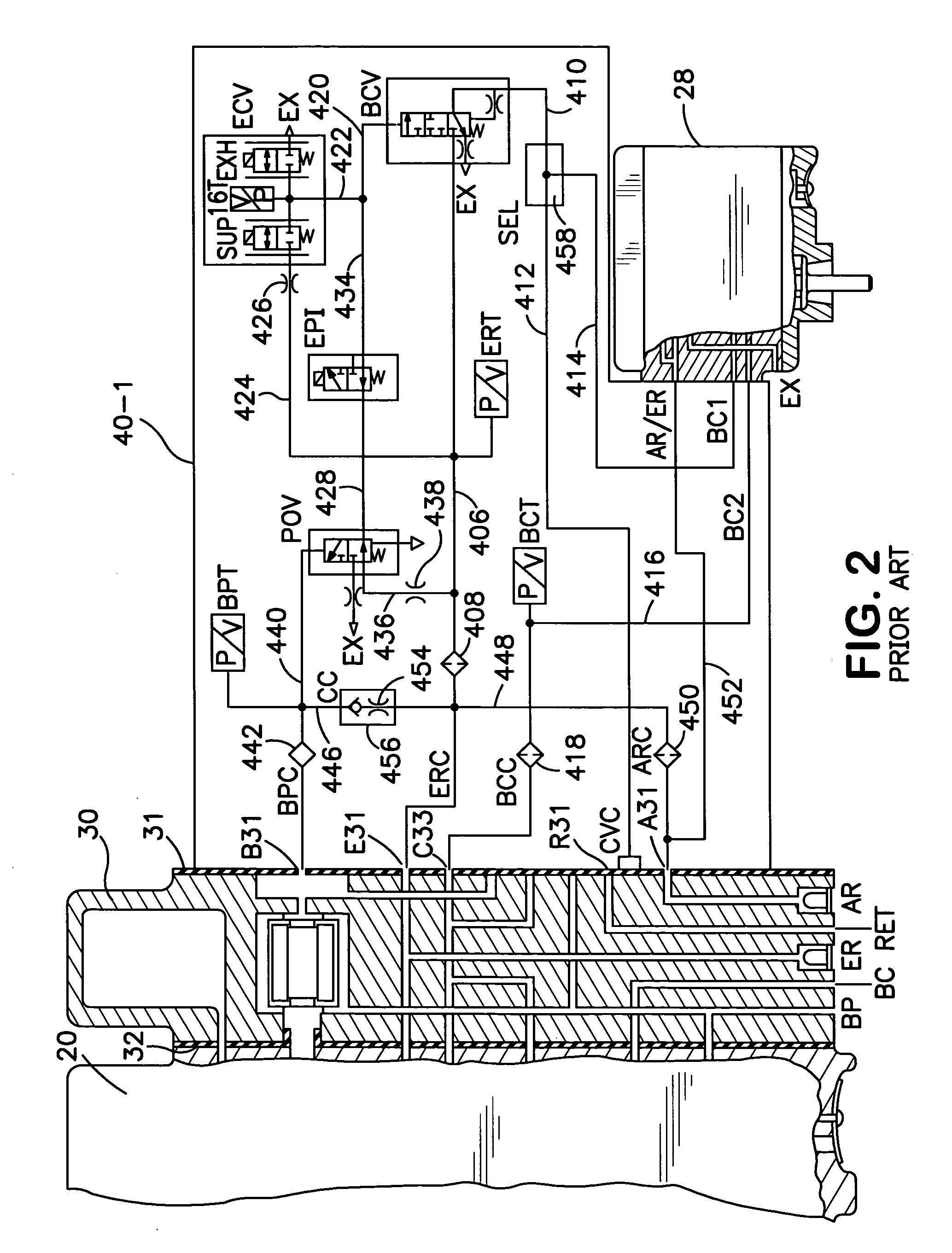 Relay configuration for an electro-pneumatic train