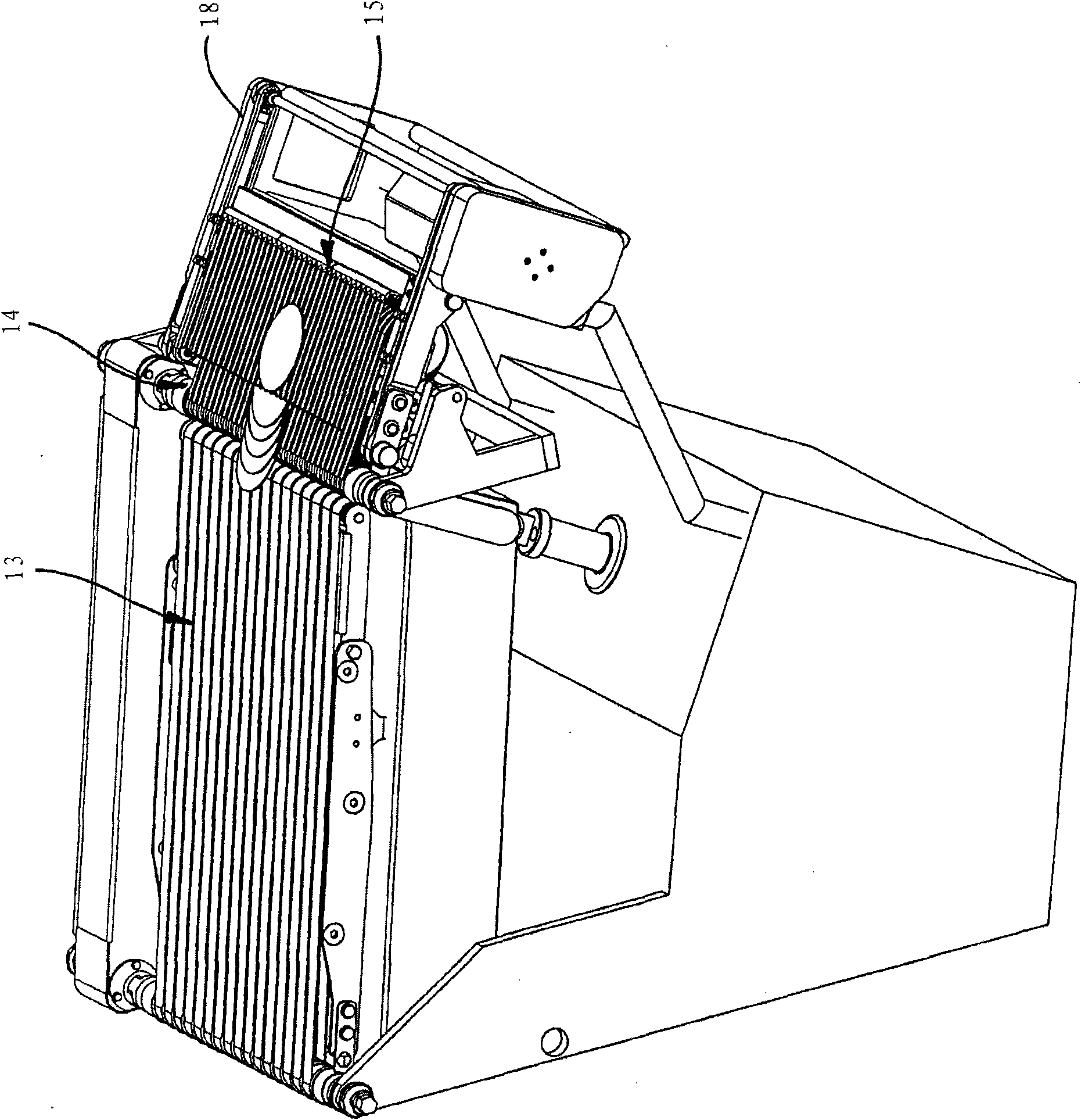 Method and device for cutting a length of food into slices