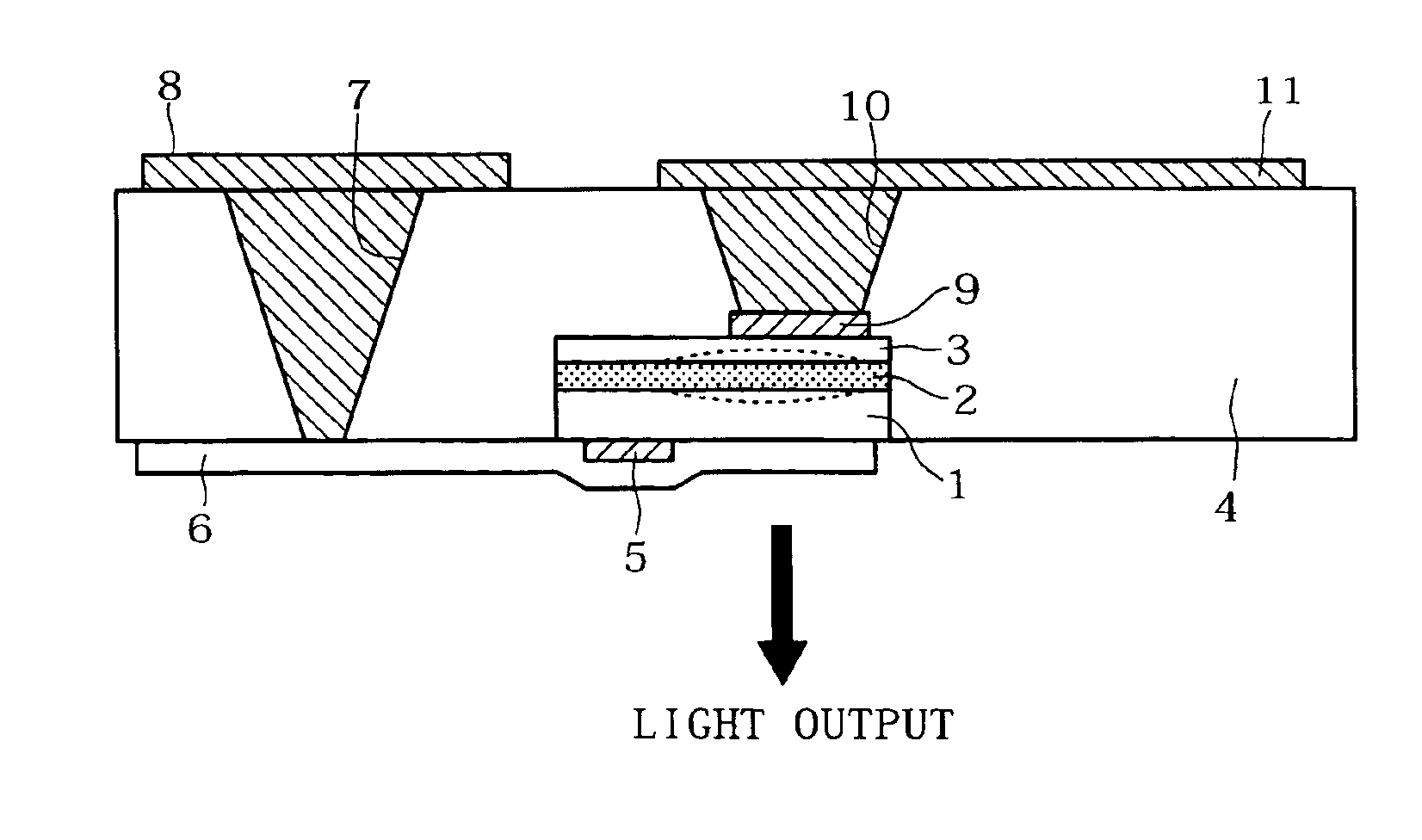 Transferring semiconductor crystal from a substrate to a resin