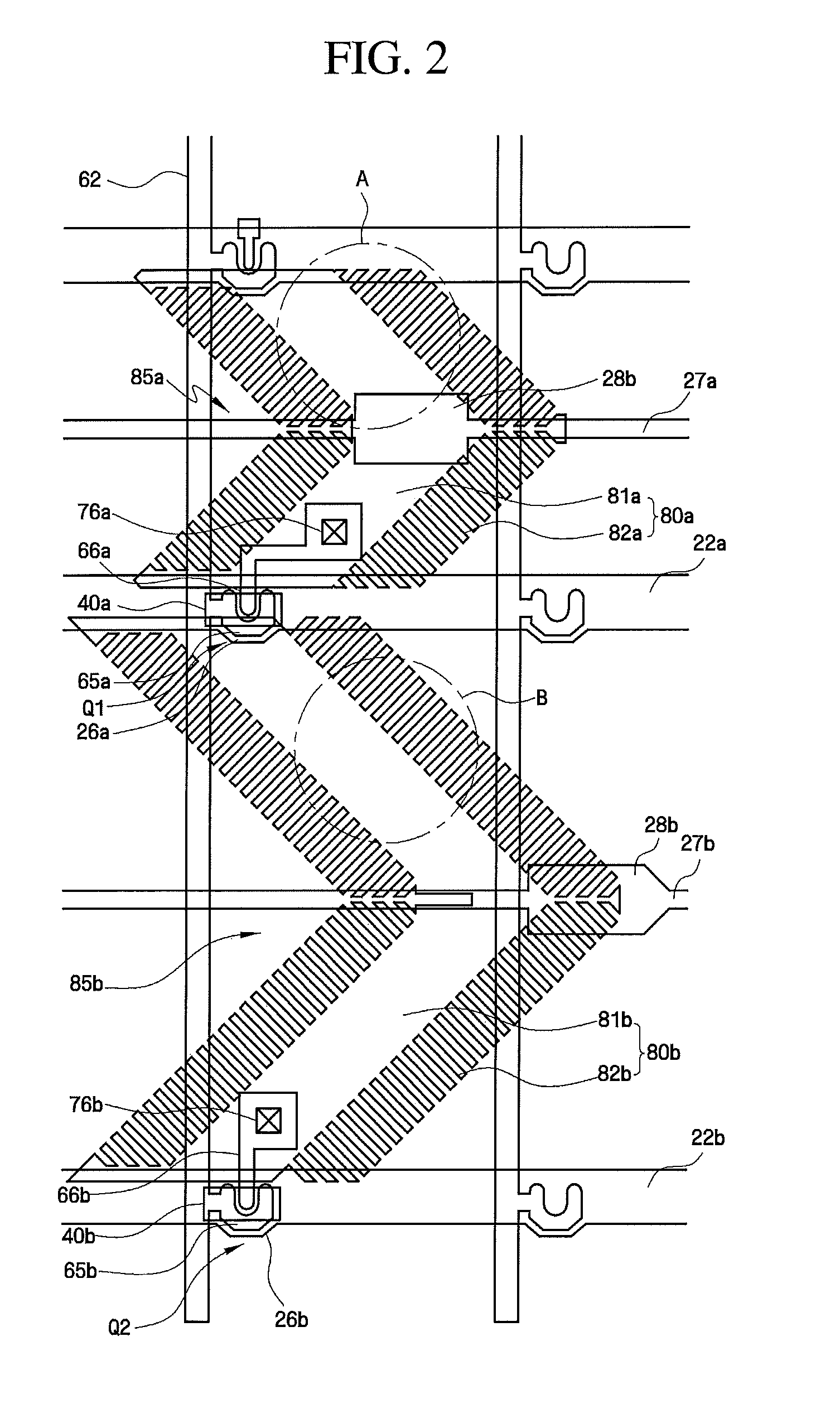 Liquid crystal display including subpixel electrodes having fine protruding patterns