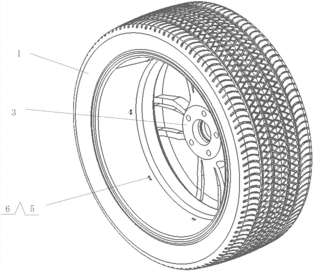Tire material, non-pneumatic tire with hollow cavity and preparation method of non-pneumatic tire