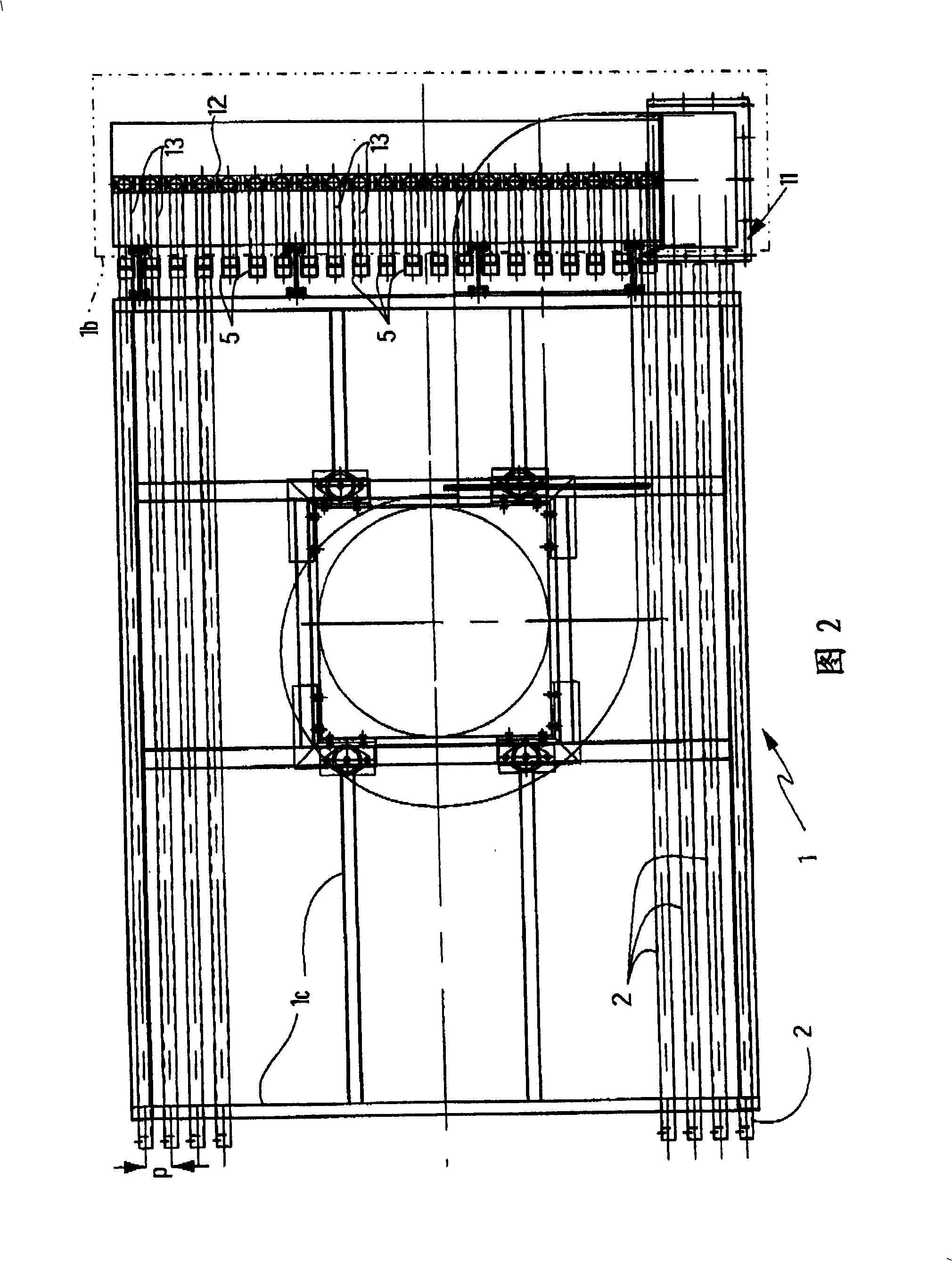 Horizontal drier usually for ceramic materials and method thereof