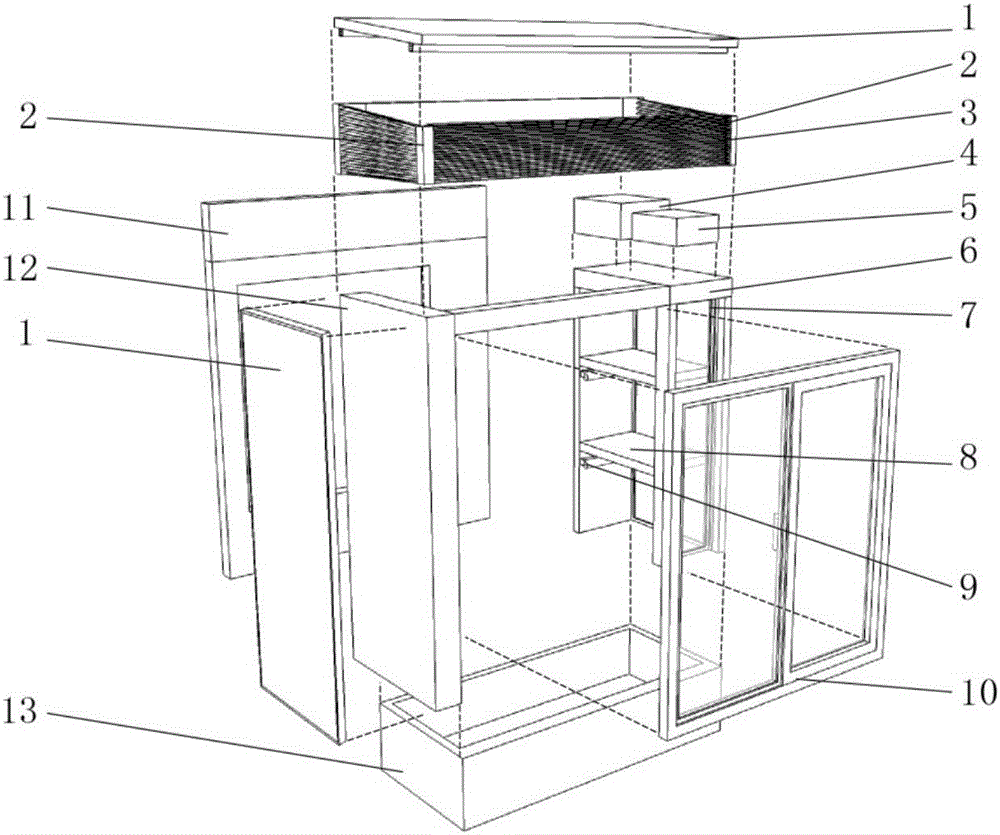 Photovoltaic agricultural building integrated bay window