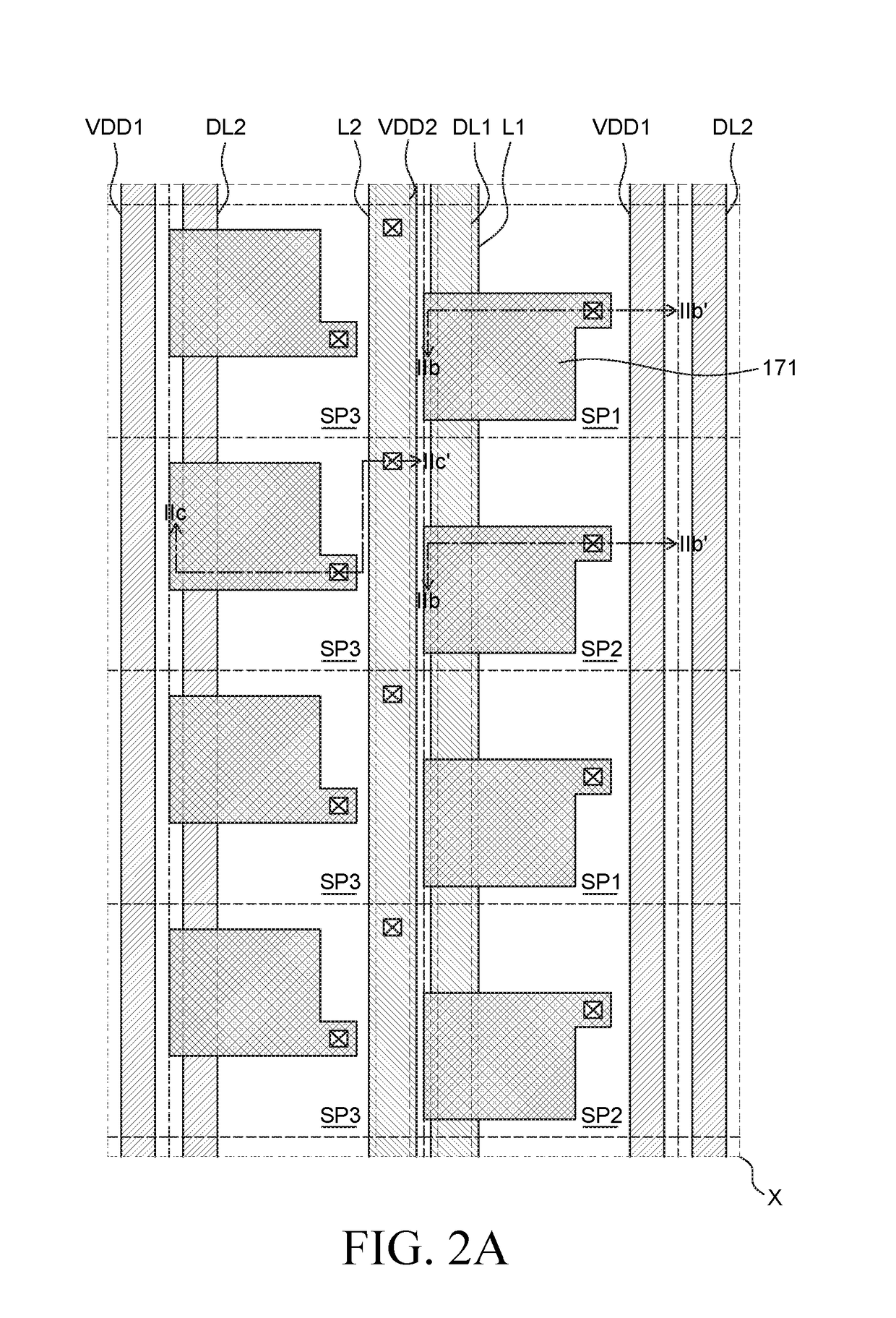 Organic light-emitting display device with high resolution and high definition