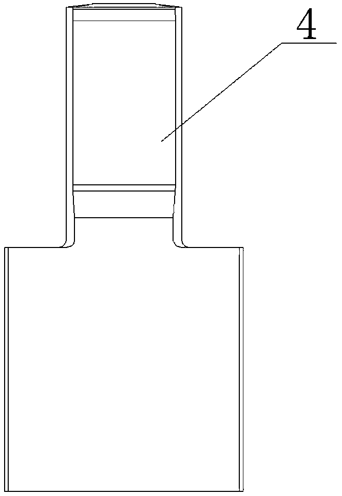 Rod end open groove cold heading die