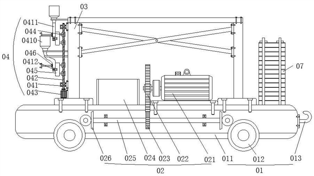 Underground optical cable routing device and underground routing method based on communication design