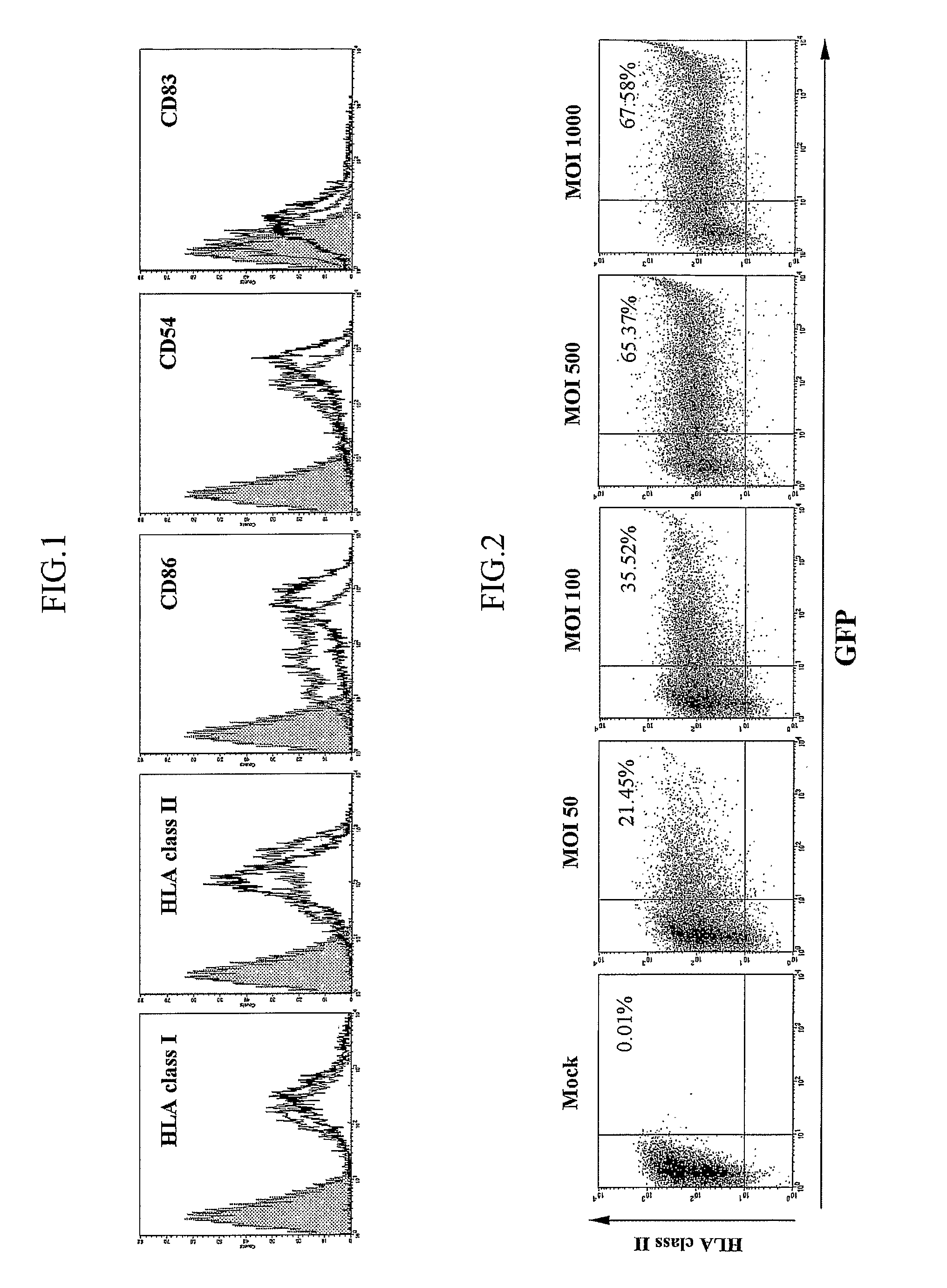 Dendrite cells transduced with recombinant adenovirus AdVCEA which generate CEA-specific cytotoxic T lymphocytes, vaccine and pharmaceutical composition comprising the same