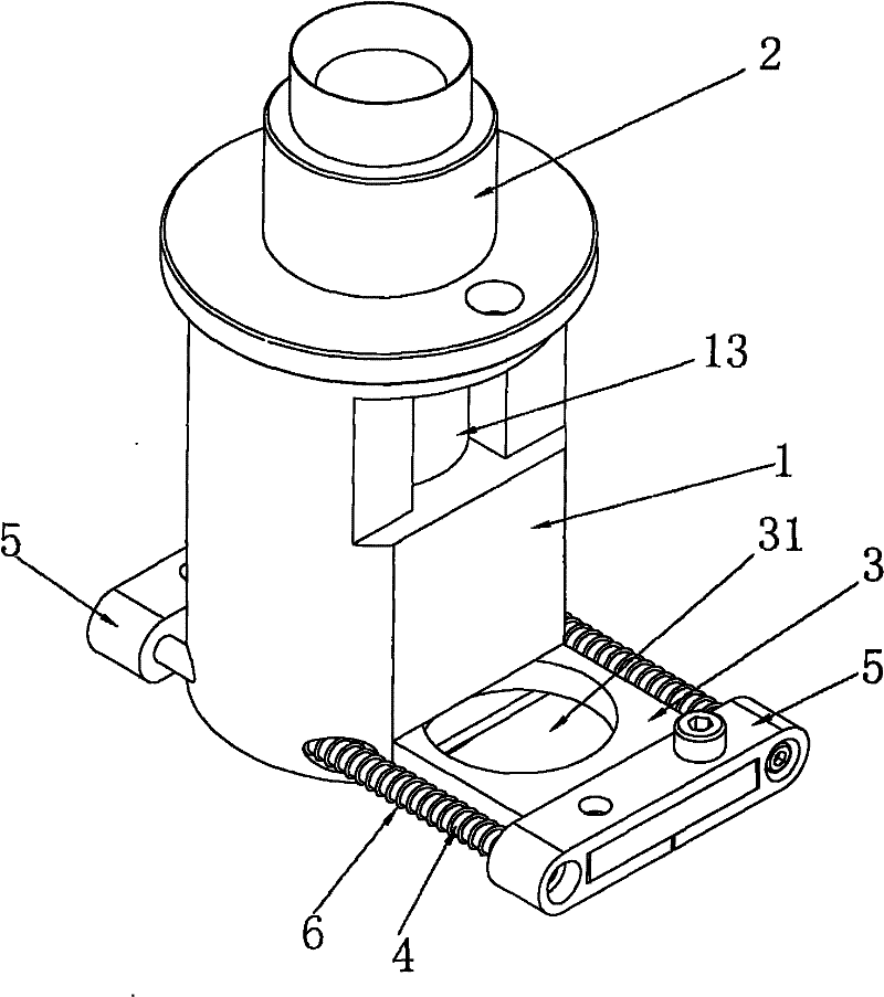Measuring cup device of molecular sieve assembly device