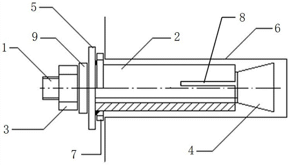 Dismounting and repairing method of reusable expansion bolt