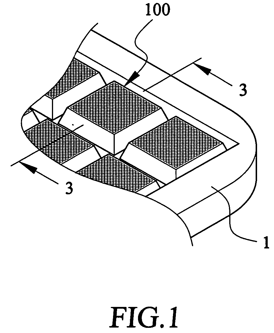 Keyboard module with light-emitting array and key unit thereof