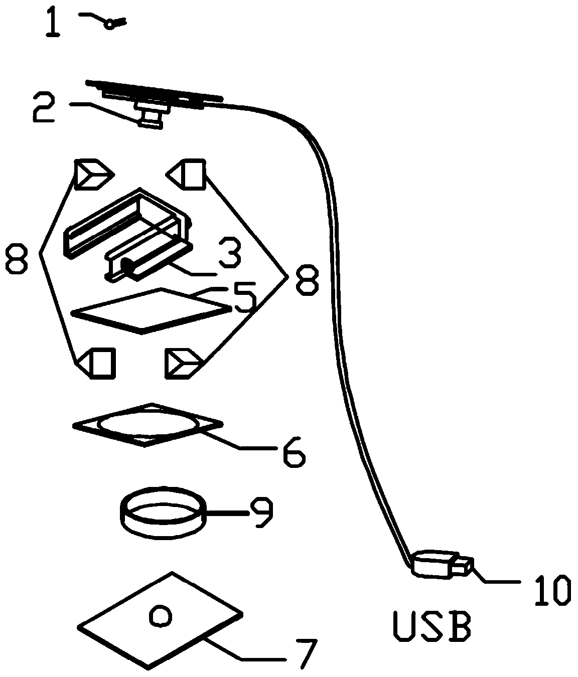 Surface state display of cornea contact lens