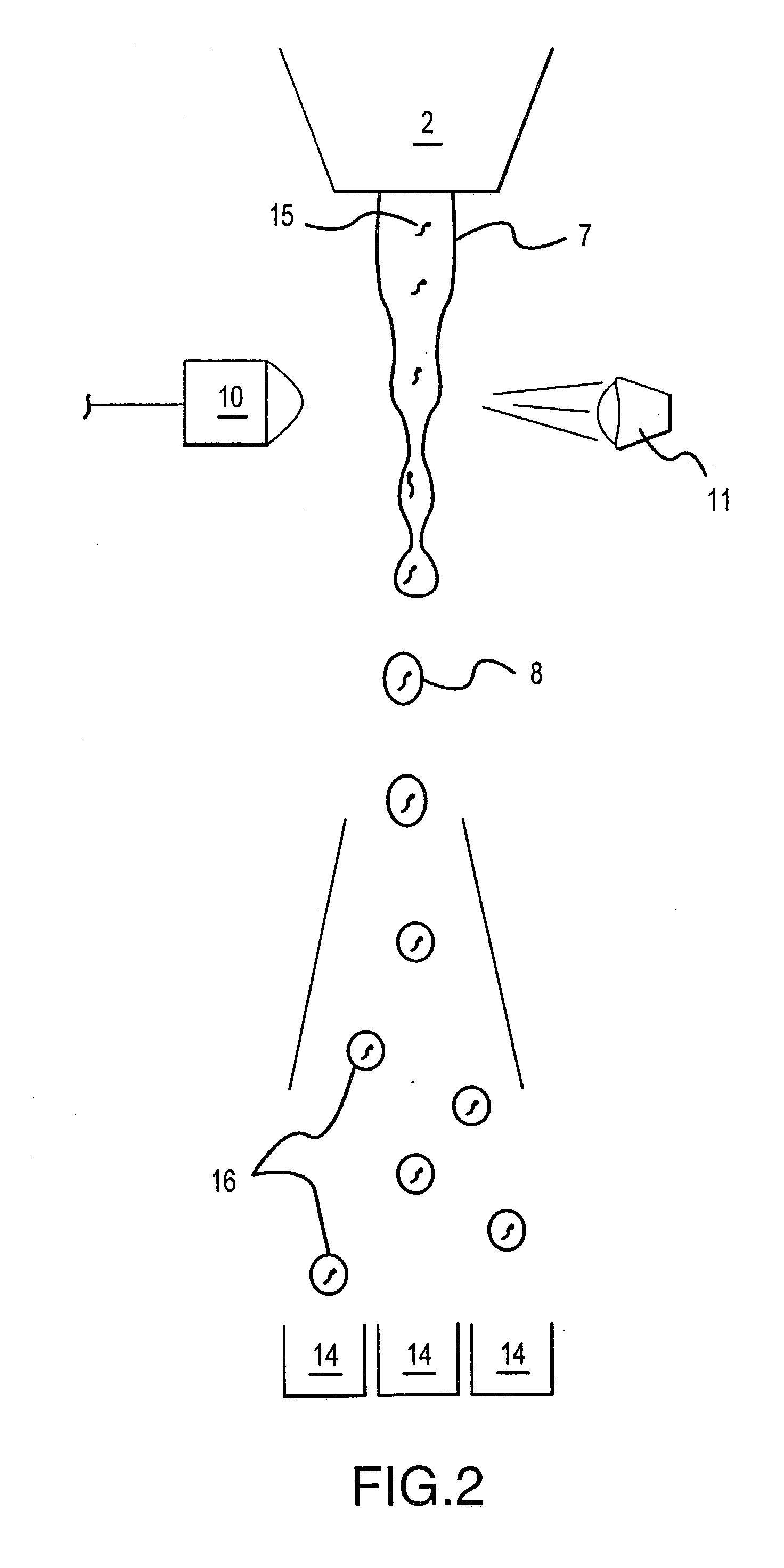 Collection systems for cytometer sorting of sperm