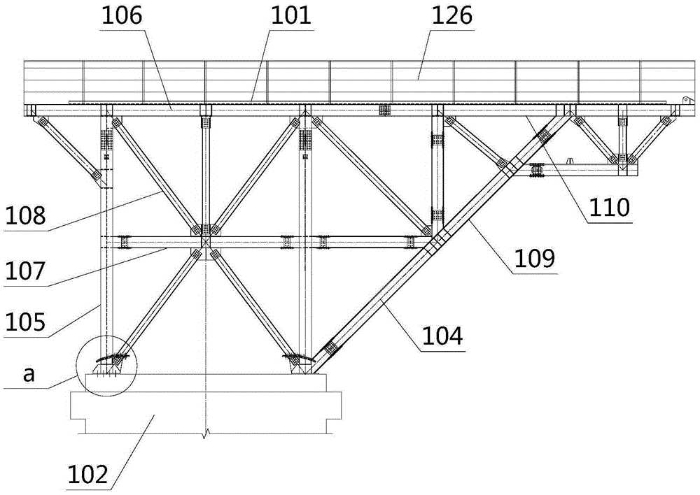 Multifunctional portal device of suspension bridge pillar top