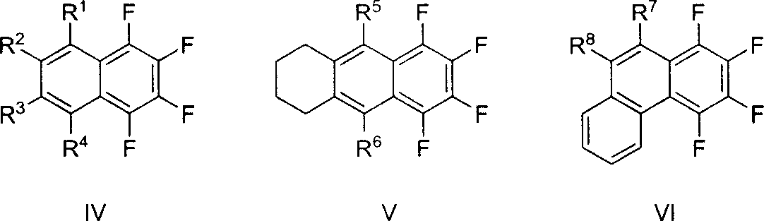 Method for synthesizing multiple fluoro-substituted naphthalene derivative from hexafluorobenzene
