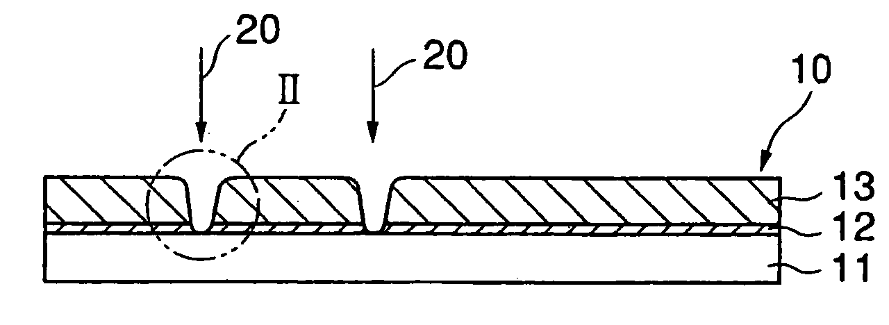 Method of patterning cholesteric film and optical element having the cholesteric film patterned by the method