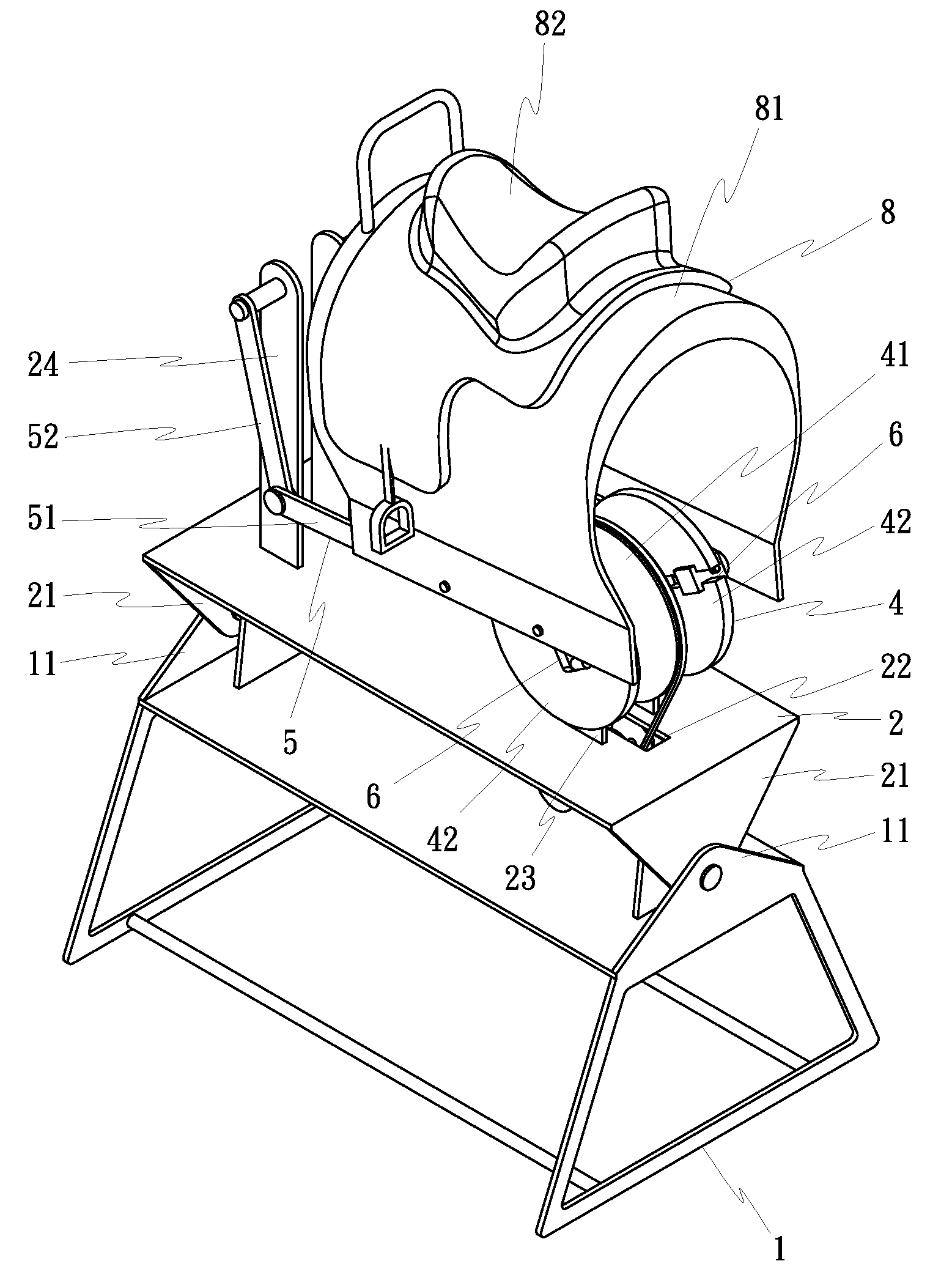 Waist training machine