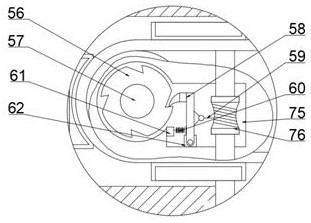 High-efficiency feed cake pressing device