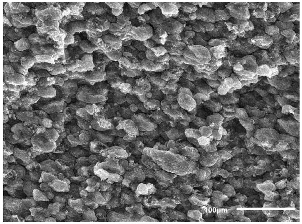 A mass production method for water-based ion battery pole pieces with porous ceramic structure