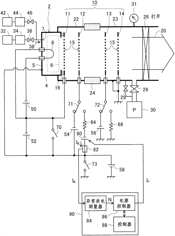 Cleaning apparatus of ion source extraction electrode system